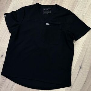 Figs Kaya Scrub Top in Black